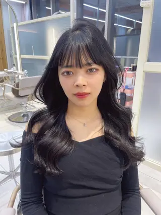 ロング 顔周り/透明感カラー /韓国ヘア/TAKUのヘアスタイル