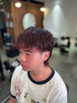 メンズ 塩川ももこ/ 縮毛矯正/ヘアセットのヘアスタイル