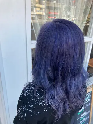 ミディアム ブリーチカラー AYANEのヘアスタイル