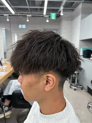 ショート パーマ指名率No1 メンズ特化ケイトのヘアスタイル