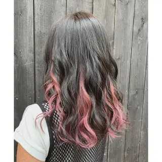 セミロング カラー ヘアアレンジ LaLaMoana Rickyのヘアスタイル