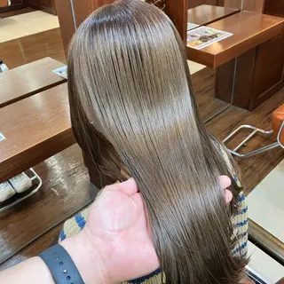 ロング カラー 【感動の美髪矯正】 溝の口/佐藤那都💫のヘアスタイル