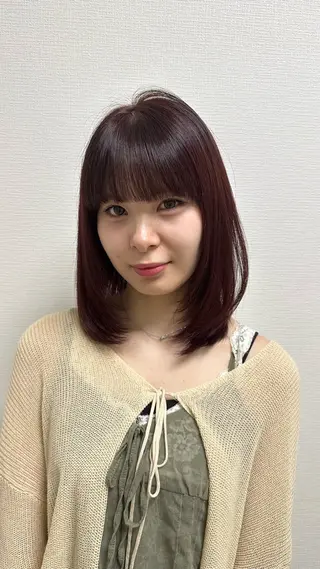 セミロング 大人っぽ中韓レディ ヘア🤍MAOのヘアスタイル