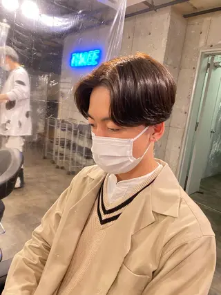 ショート パーマ メンズ 🟦ニュアンス/メン ズパーマ横浜🟦のヘアスタイル