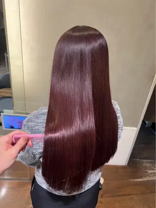 ロング カラー 坂本 聖奈のヘアスタイル