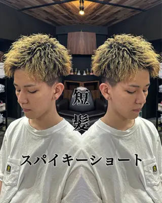 ショート メンズ era2d所属・マコト/心斎橋 メンズ専門店のヘアスタイル