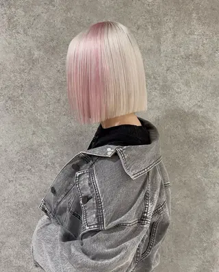 ショート カラー RURI韓国ボブ 🇰🇷タッセルボブのヘアスタイル