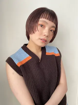 ショート カラー pole所属・【pole】 minaのヘアスタイル