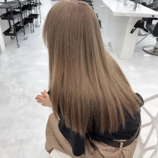 カラー 🤍韓国🤍大人っぽ ベージュ🤍ブラウンのヘアスタイル