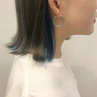 ミディアム カラー brisa所属・迎 凪紗のヘアスタイル