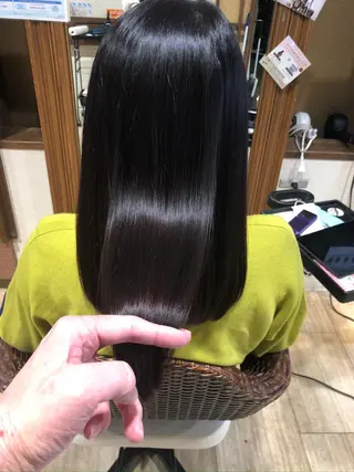 ミディアム KIZU 髪質改善 オカルト怪談のヘアスタイル