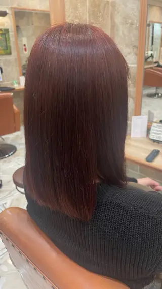 ミディアム 松田 唯叶のヘアスタイル