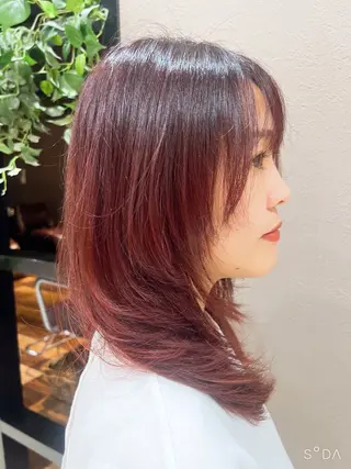 セミロング カラー PROGRESS 🌻ayakaのヘアスタイル