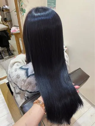 ロング カラー 寒色/ブルーブラック 🐺❄️/ yuu.のヘアスタイル