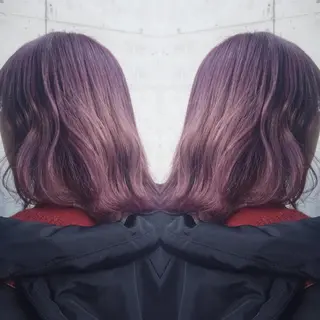 カラー ミディアム ヘアアレンジ 竹内啓太 ボブのヘアスタイル