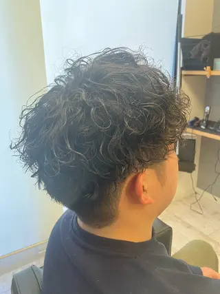 パーマ メンズ メンズ特化/パーマ/ フェードWATARUのヘアスタイル