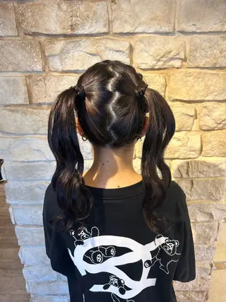 ロング ヘアアレンジ Mei /オリーブ カラー/アレンジのヘアスタイル