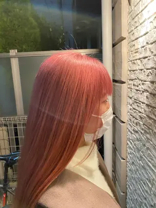 カラー 透明感ブリーチ ハイトーンウエダのヘアスタイル