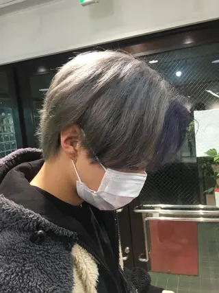 ショート カラー ヘアアレンジ メンズ 🧶ブリーチカラー TERU🧶のヘアスタイル