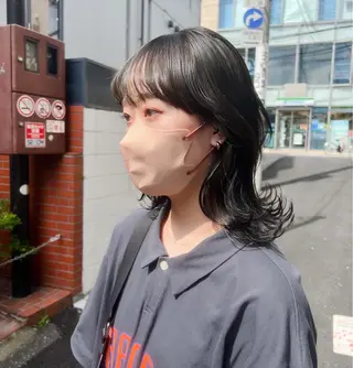 ミディアム カラー パーマ スパイキーショート/ メンズヘア/hugeのヘアスタイル