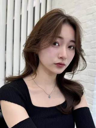 セミロング 映える顔まわり/前髪 特化 💗 ユキマのヘアスタイル