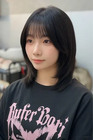 ミディアム ✨韓国ヘア✨ レイヤー✂️鎌倉楓麻のヘアスタイル
