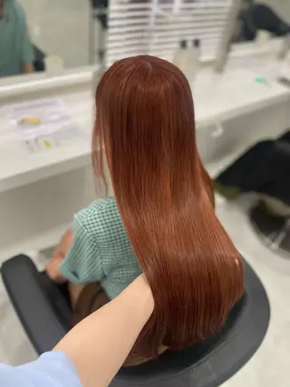 ロング カラー 💗トレンド暖色ヘア Natsumi 💗のヘアスタイル