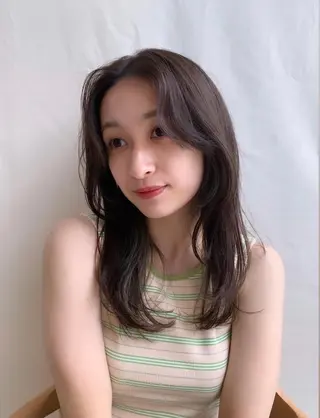 セミロング 韓国ヘア🇰🇷 Misuzuのヘアスタイル