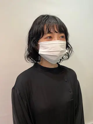 ショート パーマ silo所属・silo MOKA 顔周りカット🦦のヘアスタイル