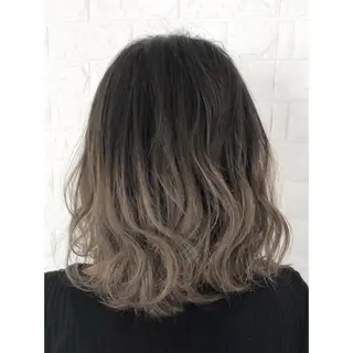 ミディアム カラー KIZU 髪質改善 オカルト怪談のヘアスタイル