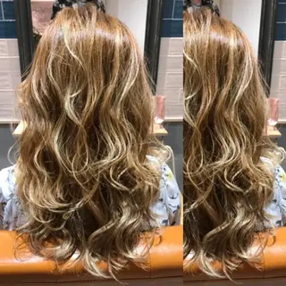 ロング カラー ヘアアレンジ 🦋韓国ヘア 坂本 菜摘🦋のヘアスタイル