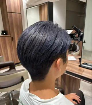 ショート カラー メンズ 山田 悠朱里のヘアスタイル
