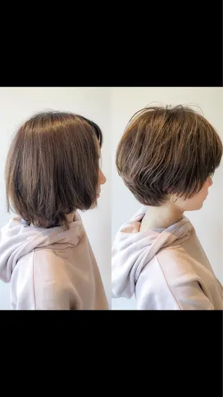 ショート ボブ韓国風レイヤー 髪質改善/畠中ケントのヘアスタイル