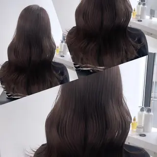 セミロング カラー ヘアアレンジ Ella所属・nana【艶髪】/ レイヤー/縮毛矯正のヘアスタイル