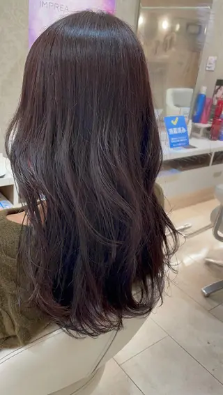 セミロング カラー アサト チヨノのヘアスタイル