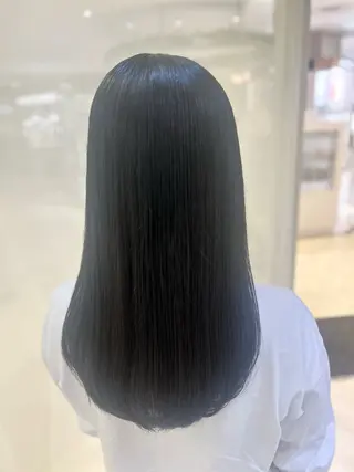 セミロング パーマ 艶質改善/縮毛矯正 ササキナツミのヘアスタイル