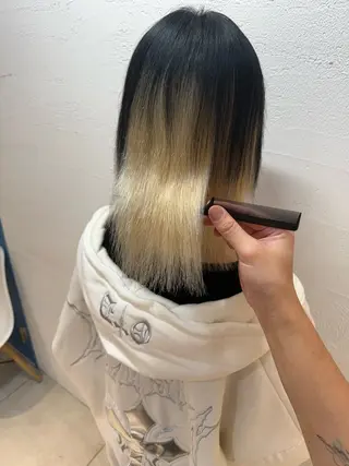 ロング メンズ ブリーチ/髪質改善 店長　板垣智大のヘアスタイル