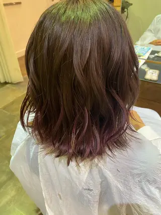 ミディアム 髙橋 瀬那のヘアスタイル