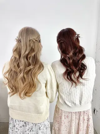 ヘアアレンジ MINAMO 韓国レイヤーのヘアスタイル