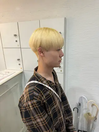 ショート メンズ ミユル/ ブリーチカラー🎀✨のヘアスタイル