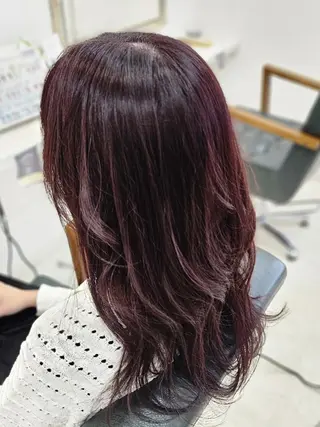 セミロング 林慶吾/ショートボブ /デザインカラーのヘアスタイル