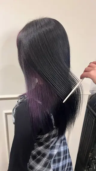 セミロング カラー ROVER所属・美咲🤎 /艶カラー /ハイライトカラーのヘアスタイル