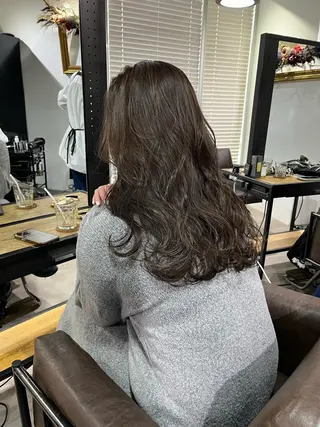 ロング カラー ブリーチ✨ハイライト 透明感カラー/アヤノのヘアスタイル