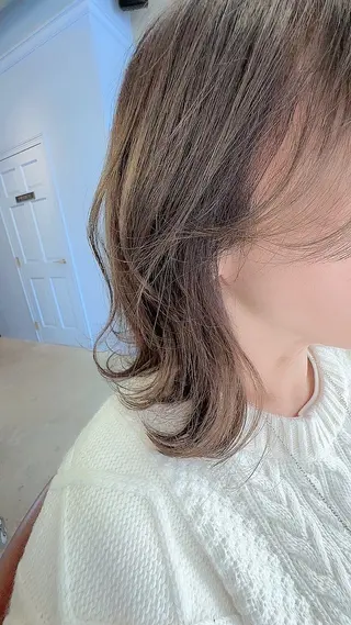 ミディアム カラー パーマ オーナースタイリスト 佐藤のヘアスタイル