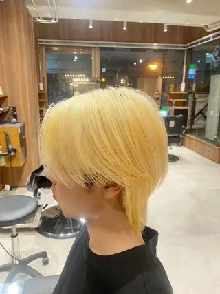 ショート カラー メンズ Osmann Men's Hair Salon御茶ノ水神保町店【オスマン　メンズ　ヘア　サロン】所属・【メンズカラー】 富塚　瑠士のヘアスタイル