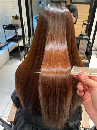 セミロング 弱酸性ストレート 髪質改善/小野寺のヘアスタイル