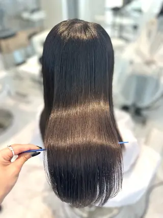 ロング カラー パーマ 縮毛矯正/ネイル 🌻ひまわり🌻のヘアスタイル