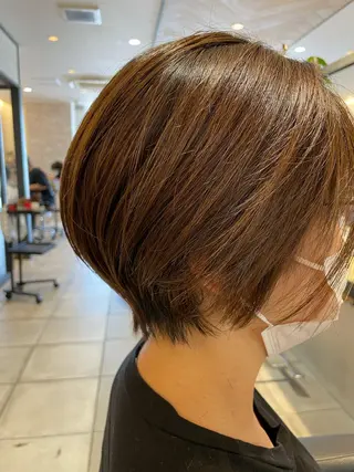 ショート カラー 渡部雄大 ショート／縮毛矯正のヘアスタイル