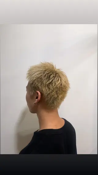 ショート あらいしほ /メンズカットのヘアスタイル