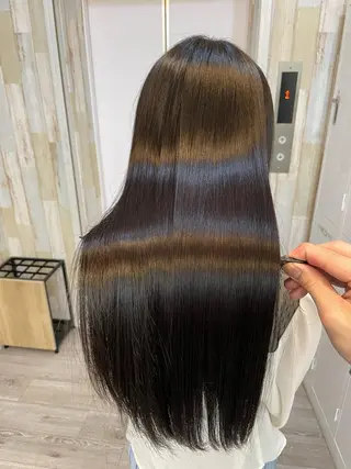 ミディアム カラー HIKARU副店長/ ✨️髪質改善のヘアスタイル